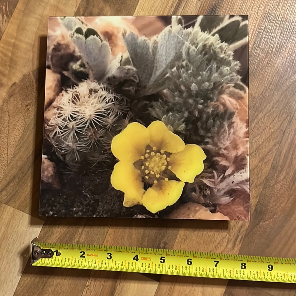 Tile print art wall hanging